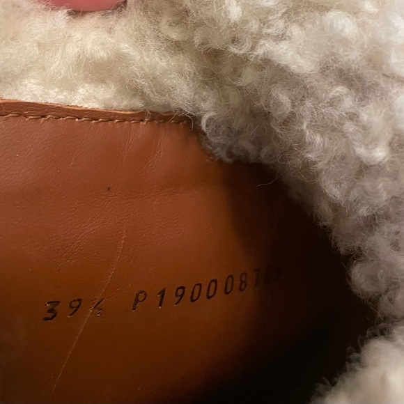 Celine Gold Over-the-Knee Shearling Boots 9 EU 39.5 NEW - Picture 5 of 12